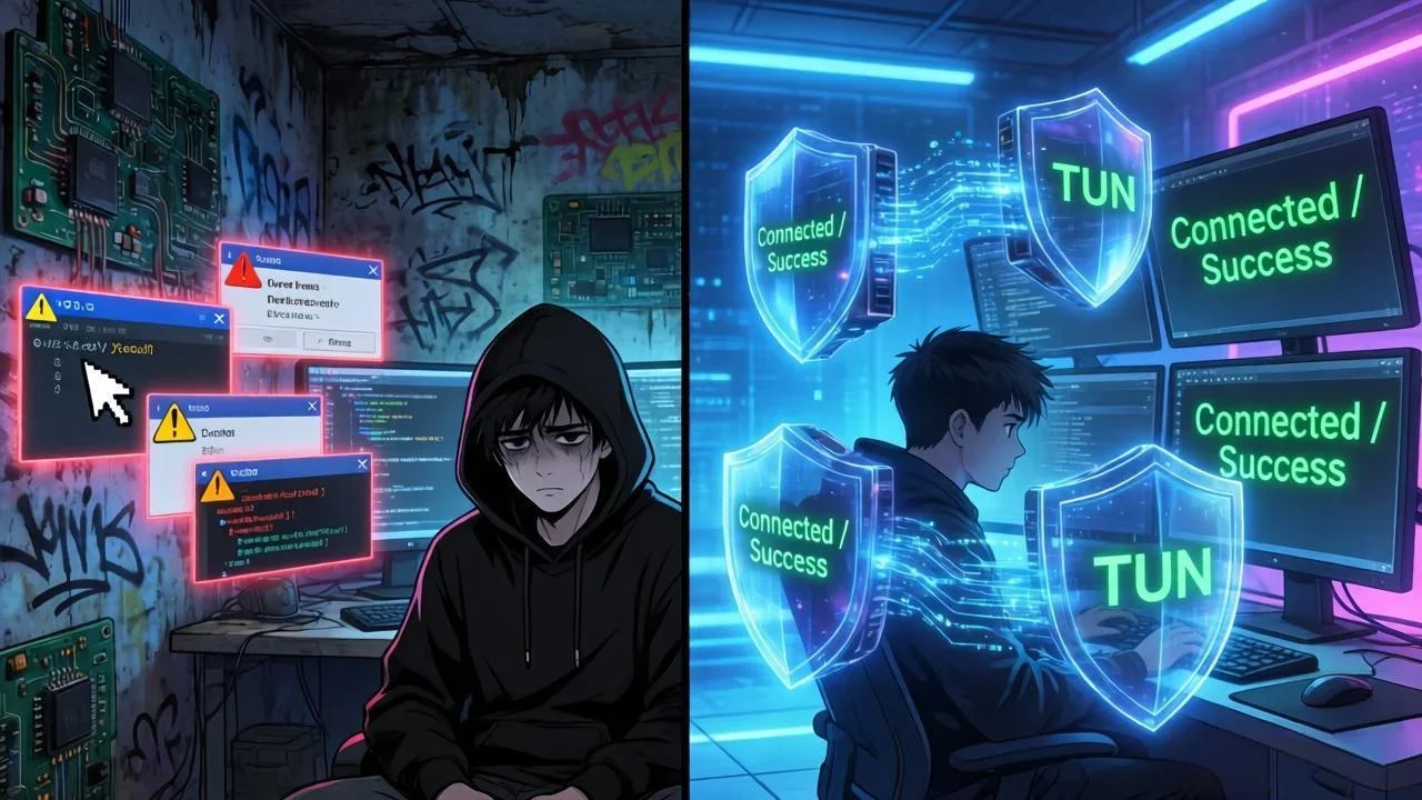 市场上唯一自带原生 TUN 模式：通宝 VPN 完美解决 Cursor/Copilot 编程连接难题 - TongBao VPN
