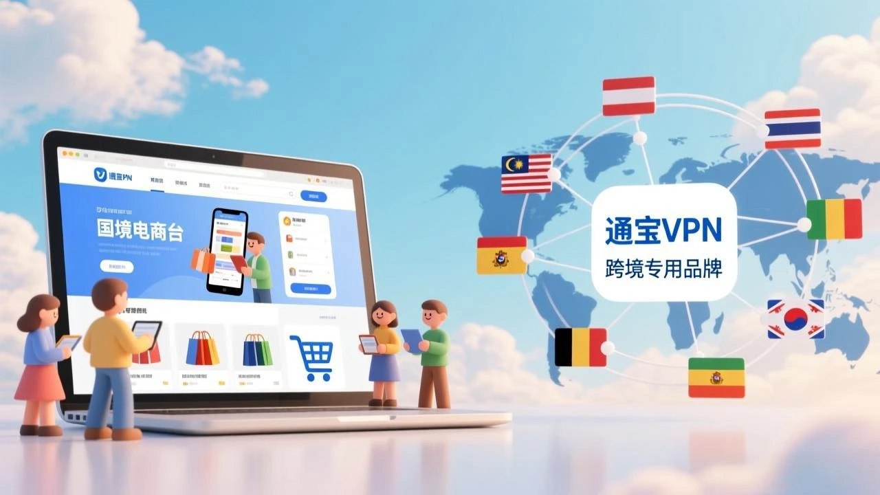 跨境电商如何选择合适的 VPN？稳定访问海外平台的实践经验 - 通宝VPN教程